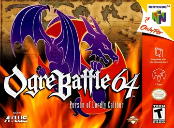 Ogre Battle 64 - Person of Lordly Caliber (USA) (Rev 1) box cover front